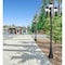 Z-Lite Davina 3 Light Outdoor Post Mounted Fixture, 31.5in. W x 125.75in. H, Black 5016PHMR-4-564P-BK - alternate 5